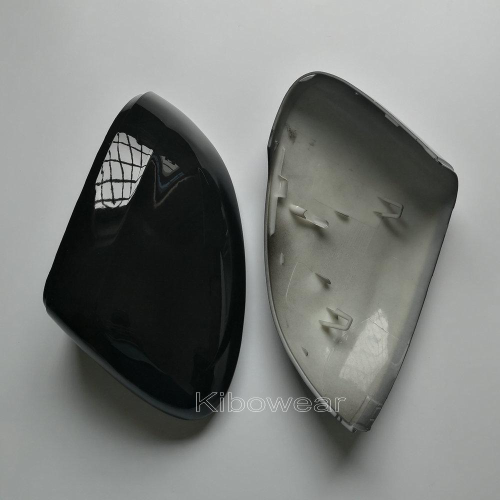 Compatible Gloss Black Rearview Mirror Cover for Volkswagen Golf 8 MK8 GTI GTD R 2021