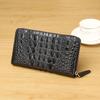 New Crocodile Patterned Men's Handbag, High-end Multi Slot Wallet, Large Capacity Handbag, Fashionable Wallet