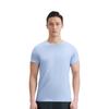 Anta Comfortable Breathable Solid Color Round Neck Short Sleeve T-Shirt Men Tops Sky-Blue 152435102-2