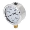 Hydraulic High Pressure Gauge Glycerin Liquid Filled 5000PSI 2.5in Dial 14in NPT Stainless Steel