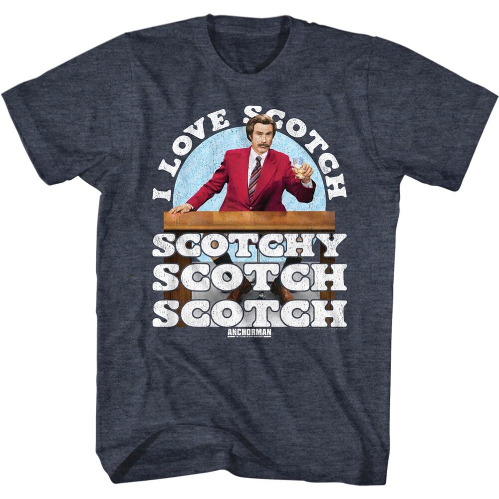 Anchorman Ron Burgundy I Love Scotch Scotchy Scotch Men s T Shirt Movie Merch Unisex T-Shirt XL