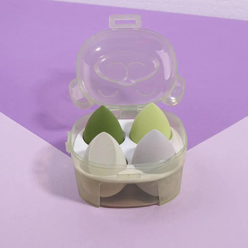 4Pcs Hydrophilic Beauty Egg Set Soft Make Up Sponge Cosmetic Powder Puff  Make Up Accessories