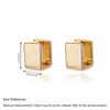 Prevent Allergy Square Geometric  Ear Buckle Korean  Style Minimalist Hoop Earring  Party