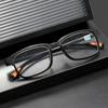 Ultralight Anti Blue Light Myopia Glasses Men Women Comfortable Square Frame Near Sight Eyeglasses Finished minus Sight Glasses