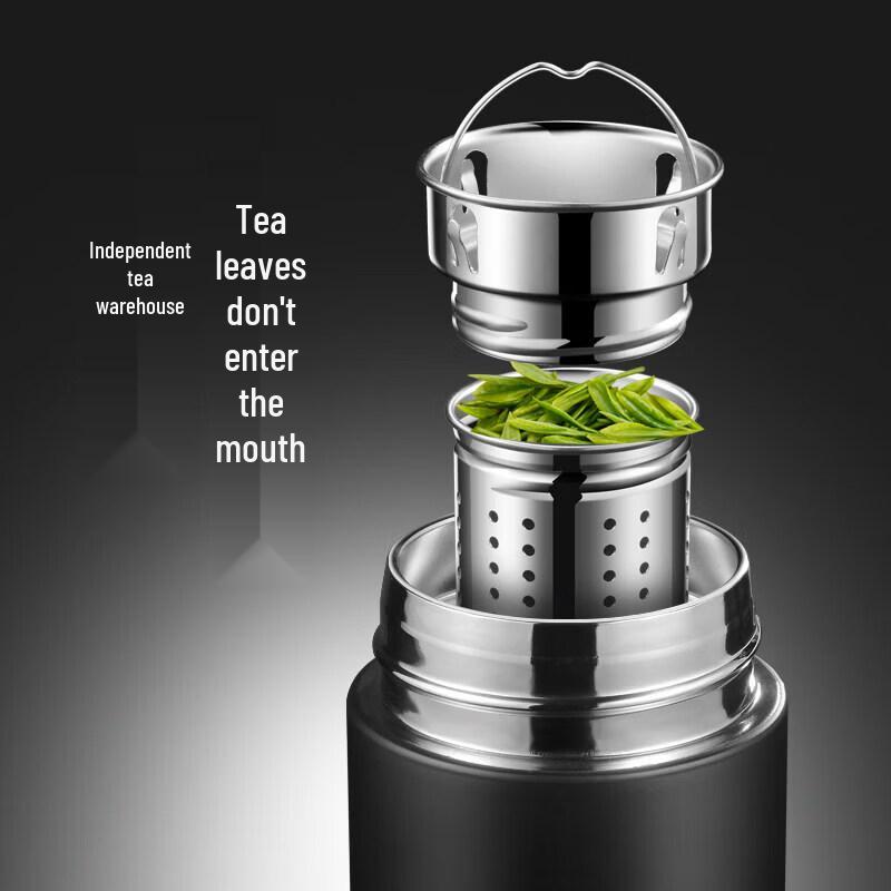Qiwei Smart 316 Stainless Steel Tea Infuser Thermos, 500ml