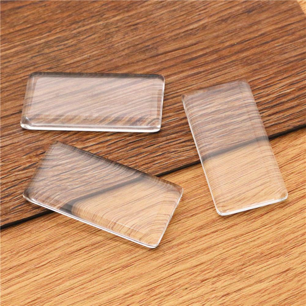 10x50mm 25x50mm 18x25mm 23x33mm 19x38mm 24x48mm Rectangle Flat Back Clear Glass Cabochon, High Quality,Wholesale Promotion