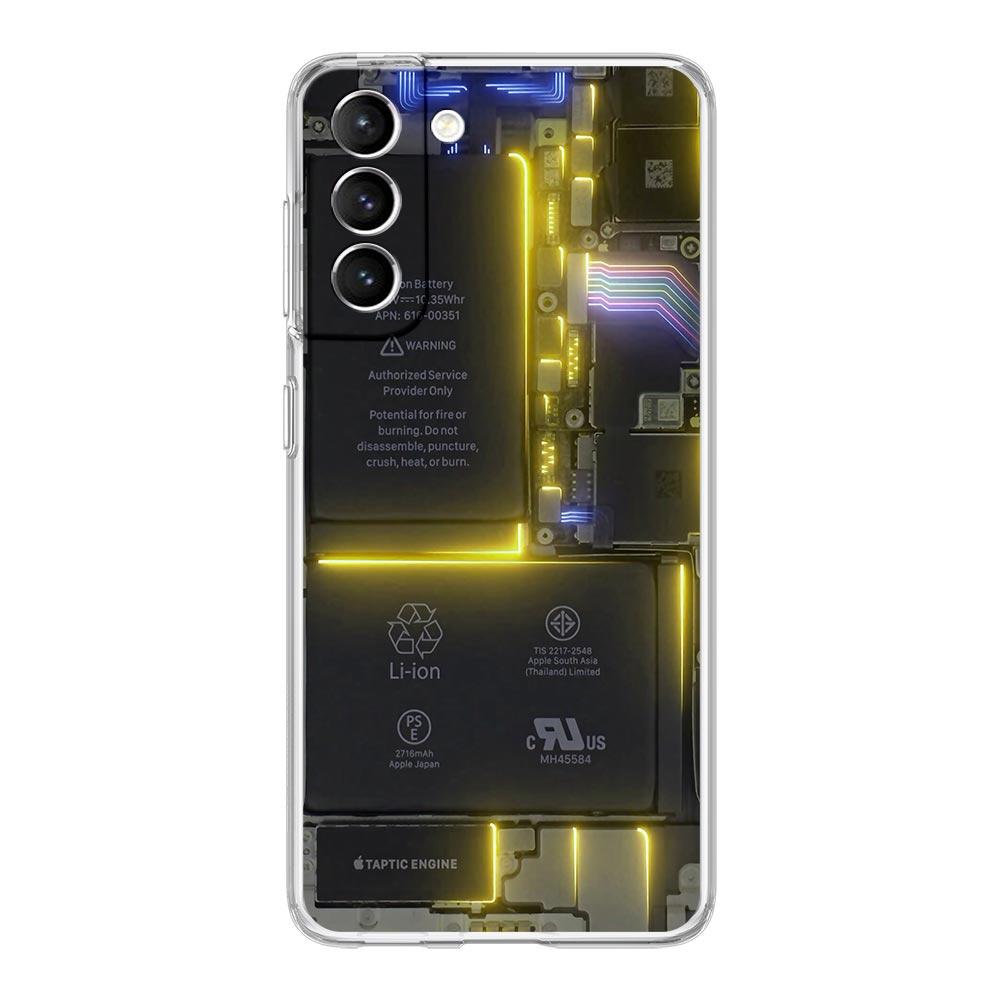 Transparente Handyhülle für Samsung Galaxy S25 S24 S23 S22 S20 S21 FE Ultra S25 Edge Plus Hüllen Hauptplatine Muster