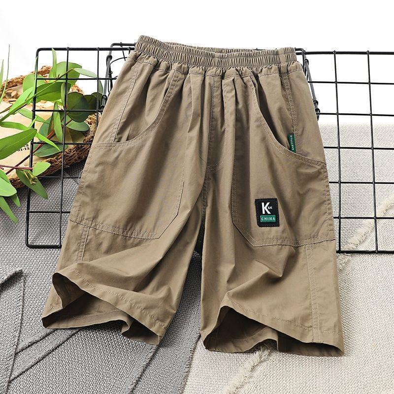 Children's Shorts Summer Thin Style Cool and Loose Fit Boys' Cropped Pants Boys' Casual Over The Knee