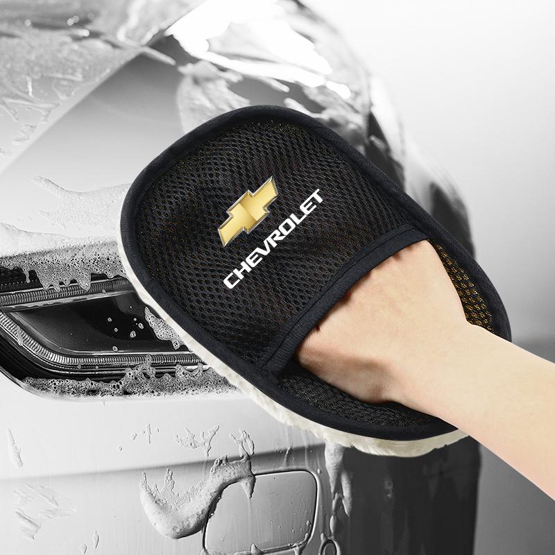 Car Wash Glove Wool Soft Polish Cleaning Brush Tools For Chevrolet Bolt Spark Tahoe Z71 Aveo Impala Lacetti Malibu Sail SS Cruze