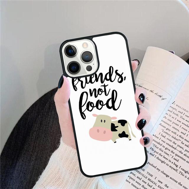 VEGAN FOOD QUOTES ANIMAL LOVE Phone Case Cover For iPhone 17 Air 15 16 14 13 12 Pro Max 11 Pro Max Plus