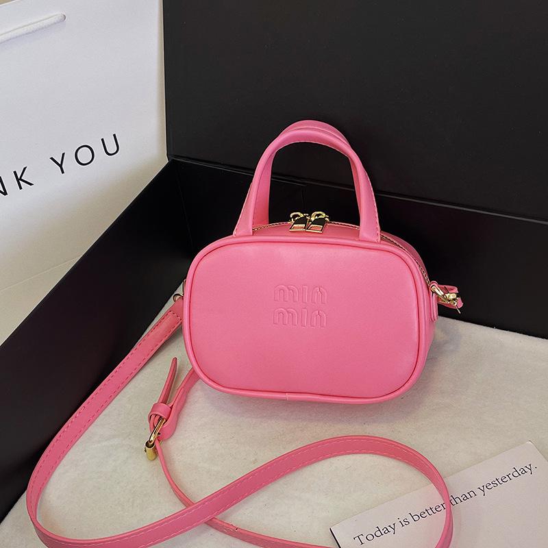 Retro Einfarbige Buchstaben Handtasche & Umhängetasche für Kinder - Vielseitiges Eltern-Kind-Münzfach