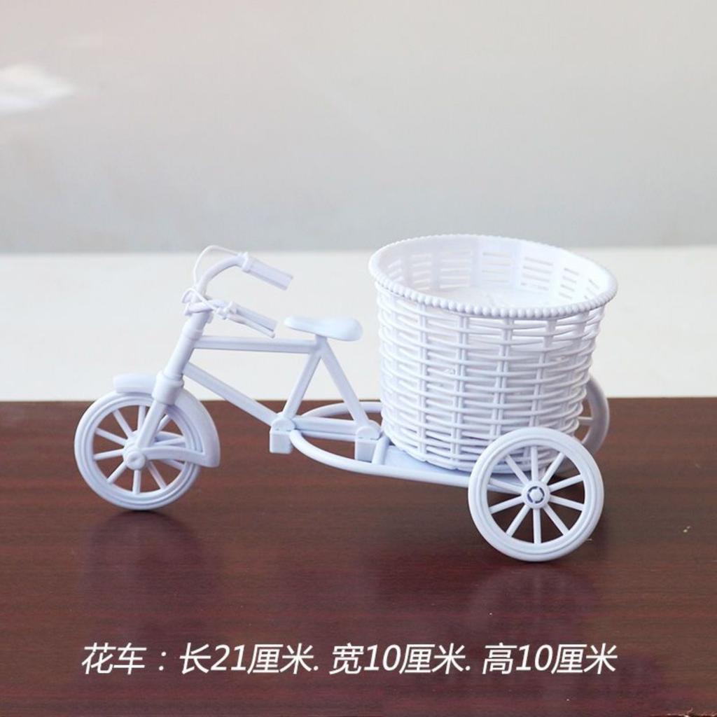 Simulation Rattan Woven Cart Flower Pot Flower Basket