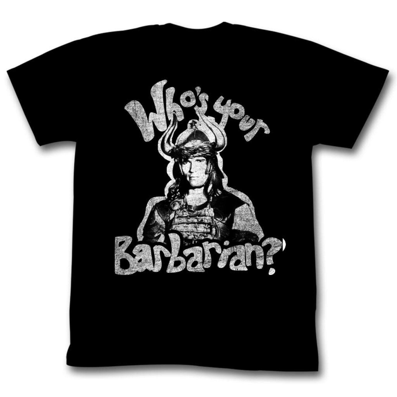Conan The Barbarian Who s Your Barbarian Black Adult T-Shirt M