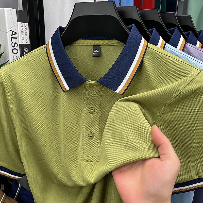 JEEP SPIRIT Men s Cooling Breathable Short-Sleeve Polo T-Shirt M зелёный