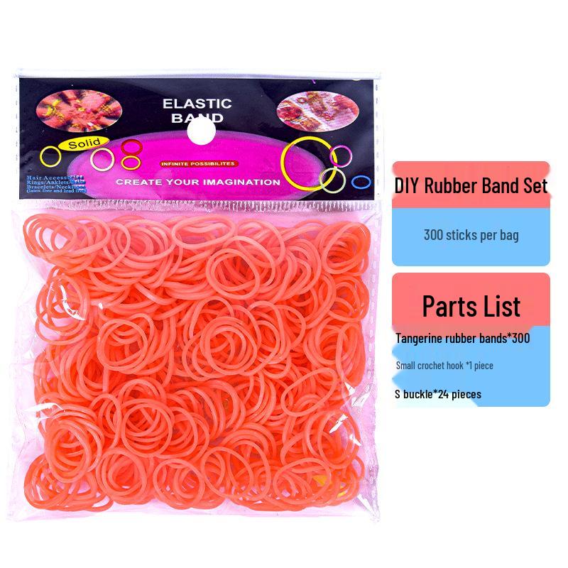 300 Elastici Colorati in Sacchetti per Giocattoli Fai da Te per Bambini e Braccialetti Arcobaleno