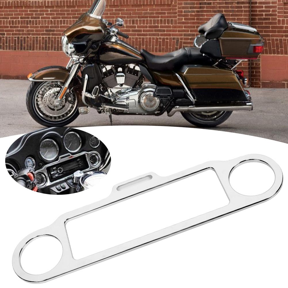 Motorcycle Instrument Trim Meter Gauge Decor Cover Bracket Fits for Trike 1986 UpSilver