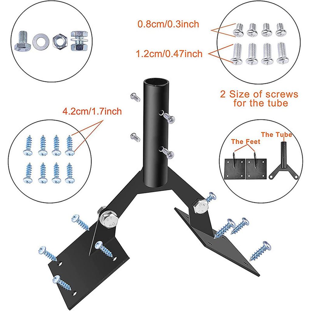 FXBZJ The Roof Wind Vane Bracket Can Be Used As A Flagpole Bracket And An Emergency Sprinkler Bracket The Roof