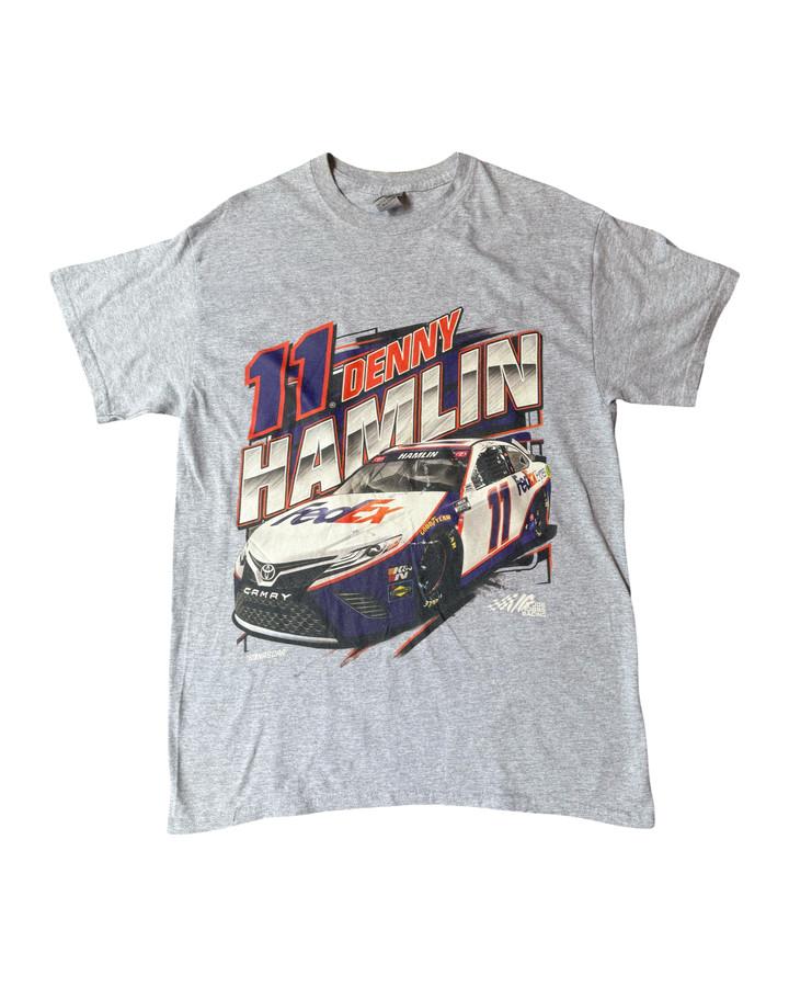 NASCAR Denny Hamlin unisex gray short sleeve tshirt QT7524 XXXL
