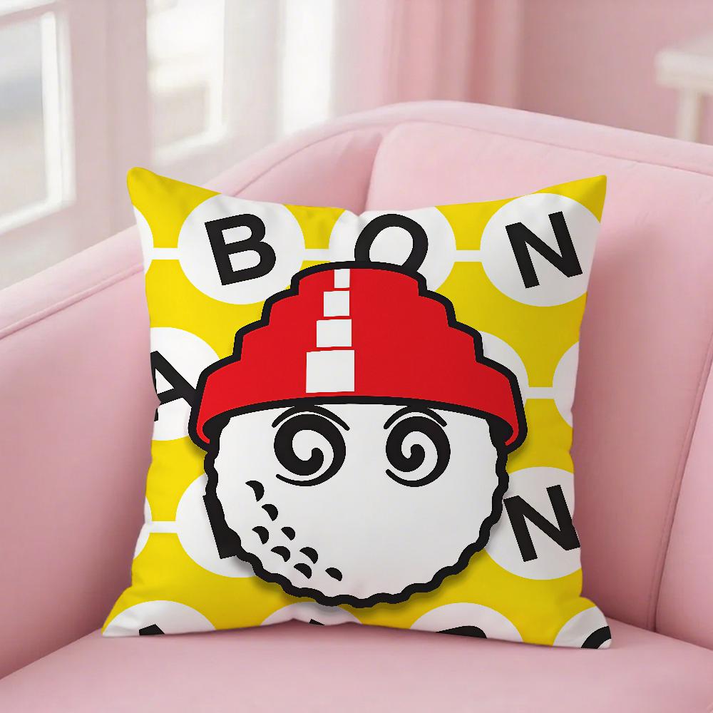 M-Malbones G-Golfs Pillow Case Square Double-Sided Printing Sofa Cushion Cover Bedroom Bedside Pillowcover