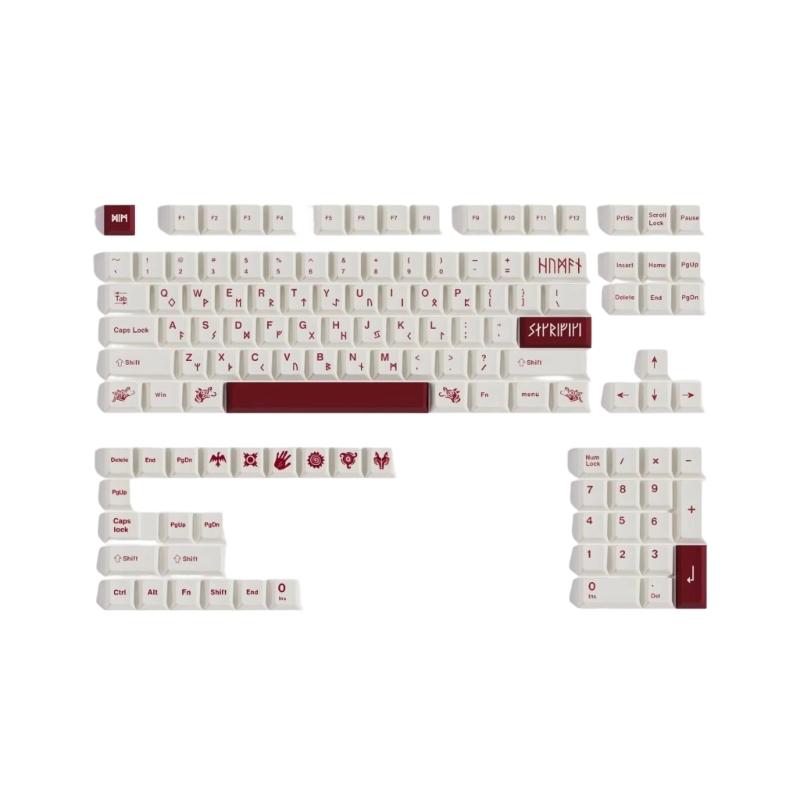 Keycaps Tema Sacrificio di Sangue PBT Sublimazione a Colore Profilo Originale per Tastiere Meccaniche 61/64/75/87/98/104