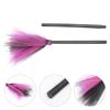 Creative Halloween Witch Broom Prop with Exquisite Workmanship Plastic and Gauze Material Safe for Adults Party Cosplay