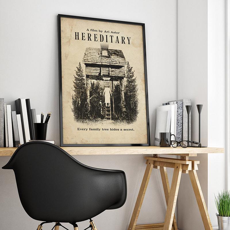 Plakat filmowy Midsommar Hereditary Wydruk na płótnie Malarstwo abstrakcyjne Obrazy ścienne Sztuka nordycka Salon Wystrój domu Prezent dla fana filmu