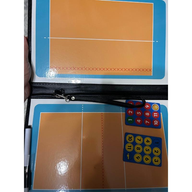 Magnetic Writable Volleyball Coaching Clipboard-Portable Foldable Tactical Board Ideal Strategy Tool for Training & Competition