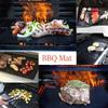 1PC Non-stick Barbecue Mat Reusable Heat-Resistant BBQ Baking Pad Covers Foil Oilpaper with Food Clip Oil Brush BBQ Liner Tools