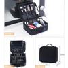 PU Leather Portable Cosmetic Case Women's Travel Makeup Train Case Large Capacity Makeup Storage Bag