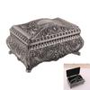 Scatola Portagioie Decorativa in Metallo Scatola Portaoggetti Classica in Metallo con Coperchio per Gioielli Souvenir e Oggetti da Collezione