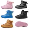 Boys' 2024 Winter Snow Boots - Velvet Lined, Warm, Waterproof, Non-Slip, Cotton Shoes for Medium & Large Children