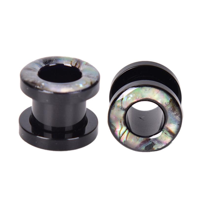 Buy 1PC Ear Flesh Tunnels Plugs Double Flare Gauges Tunnels Plugs