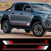 2 Stück Autotür Seitenaufkleber Racing Sport Wasserdicht Vinyl Aufkleber Auto Karosserie Außen Dekoration Zubehör für Toyota Hilux MK8