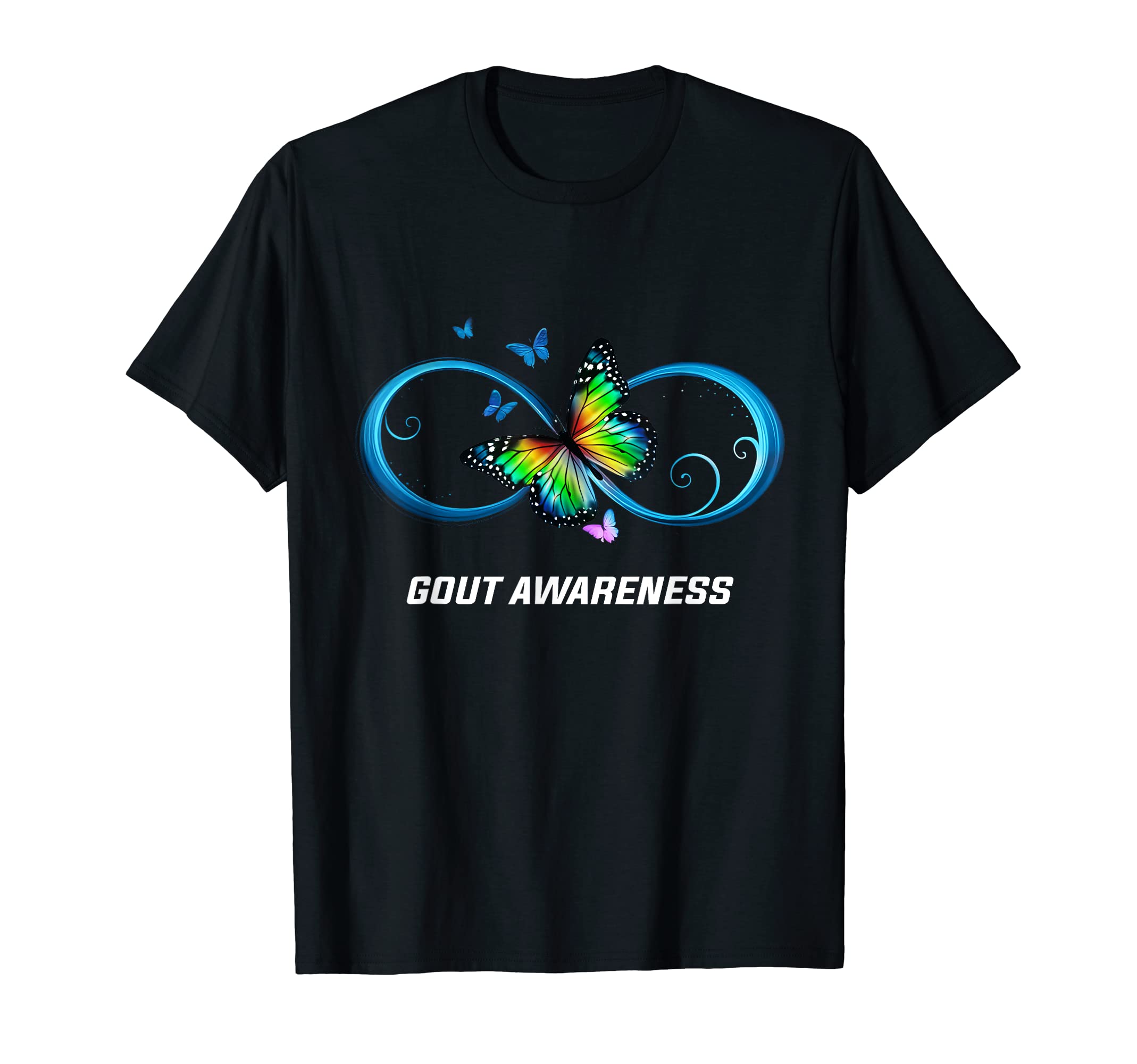 

Infinity Butterfly Gout Awareness T-Shirt