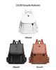 PU Leather Large Capacity Texture Backpack for Women – Casual & Stylish Ladies' Backpack