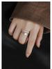 Banyan Tree S925 Silver Zircon Pearl Adjustable Ring – Women’s Luxury Korean & Japanese Style Celebrity Fashion.