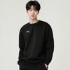 Li Ning Sweatshirts Unisex Black Crew Neck Moderate Regular AWDVG85-1