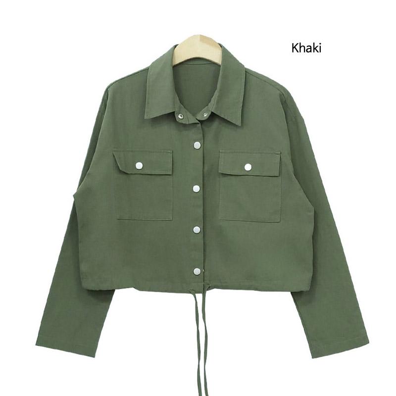Jacket for Women Short Style Snap Button Date Outfits Korea Fashion
