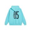 Li Ning Bad Five Letter And Number Print Loose Pullover Hoodie Unisex Hoodies Light-Stone-Blue AWDSH75-3