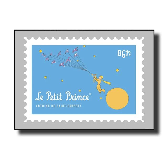 

Маленький принц Лис Сказка Постеры и принты Мультяшная марка Настенное искусство Холст Живопись Картина для детской комнаты Домашний декор 8X12inch 20x30cm