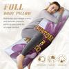 A Customized 20x54 Photo Pillow Cover with Retro Style Personalized Polyester Non-woven Fabric Pillowcase, with Zipper Closure,