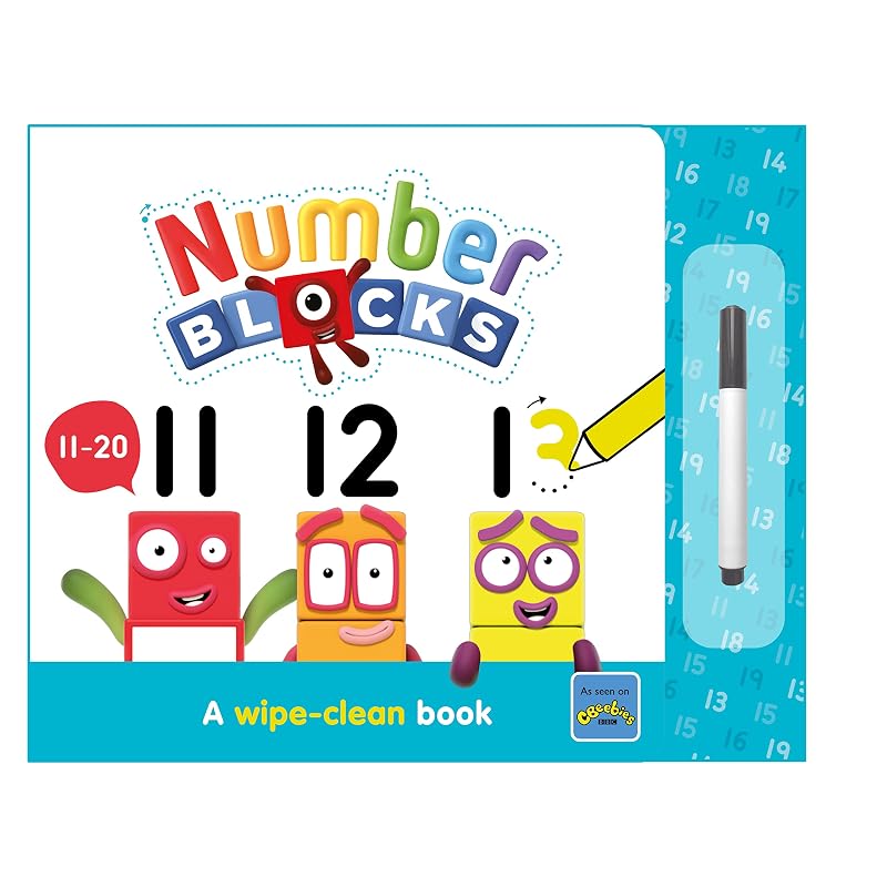 Zahlenblöcke 1120: Ein Wisch & Sauber Buch Numberblocks 1120: Ein abwischbares Buch