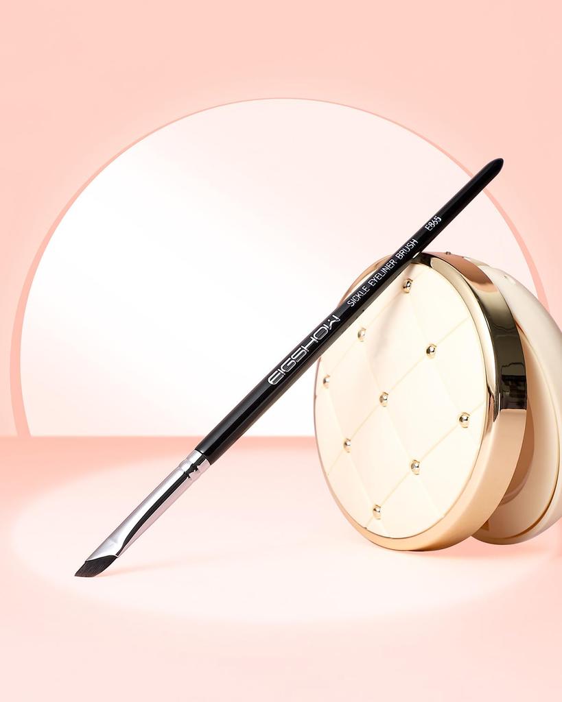 EIGSHOW Eyeliner Precision Eyebrow Sickle-Shaped Brush, Brush, Beginner-Friendly (E865)