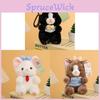 Momo Family Plush Keychain Cute Cartoon Cat With Butterfly Bow For Girls And Teens