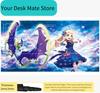 Anime Pokemon Lillie Lunala Extended TCG Playmat NonSlip Desk Pad for Gamers