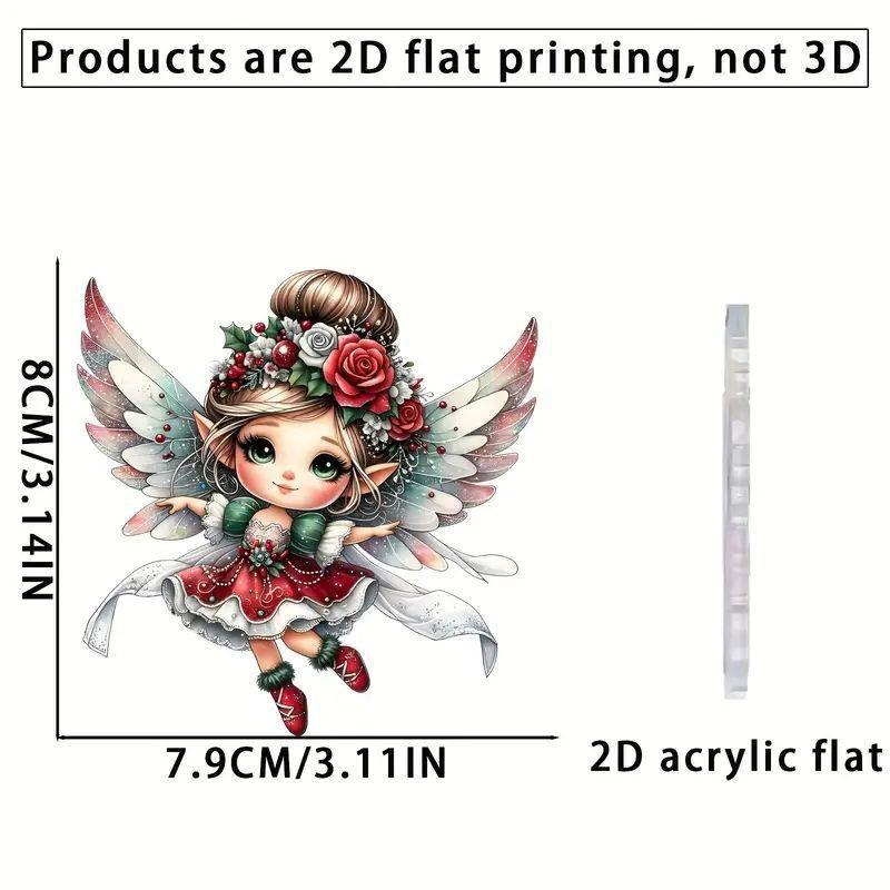 

Мультяшный Праздничный Эльф Акриловый Автомобильный Подвесной Кулон Для Радостного Праздничного Декора Зеркала Заднего Вида