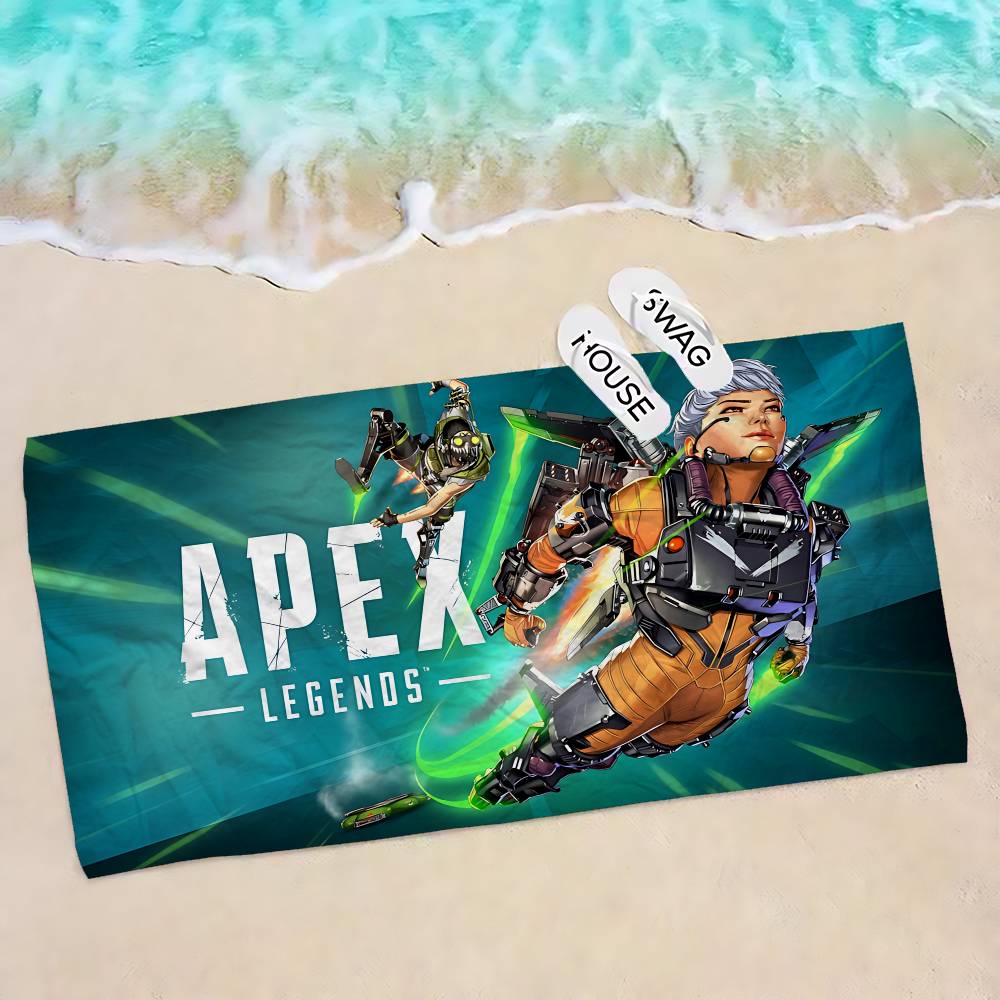 A-Apexs Legends Octane Microfiber Beach Towel Absorbent Quick Dry Soft Yoga Swimming Resort Mountain Climbing Towel