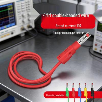 4mm All-Copper Banana Plug Test Lead Wire for High Voltage Power Meters, 10A Capacity