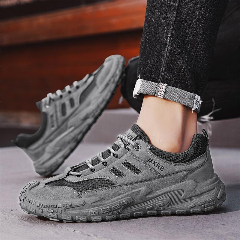 New Thick Soled Comfortable Trendy Fashion Personalized Casual Low Cut Mesh Breathable Versatile Work Men's Shoes