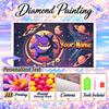 Personalized Gengar Diamond Art Custom Name 5D Diamond Painting Full Drill DIY Craft